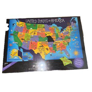 United States Of America Puzzle 55 State Shaped Pieces & Fun Facts Hobby Lobby